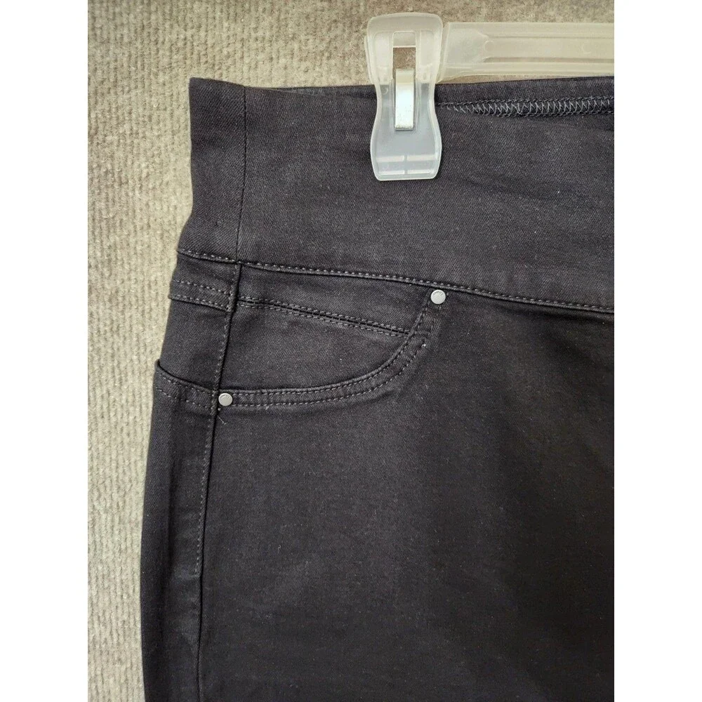 Chicos Perfect Stretch Pull On Bootcut Jeans Womens 2.5 US 14 Black NEW